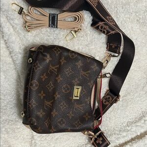 Brown Monogram Crossbody Bag